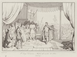 Doge Domenico Micheli at the siege of Tyre by Italian School