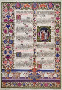 Illuminated Page from the Book of Psalms, from the Borso d