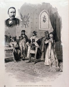 Illustration of Pierre Gringoire, opera by Antonio Scontrino by Italian School