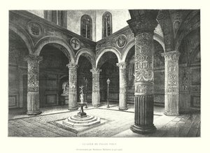 The Courtyard of the Old Palace, Ornamentation by Michelozzo Michelozzi by Italian School