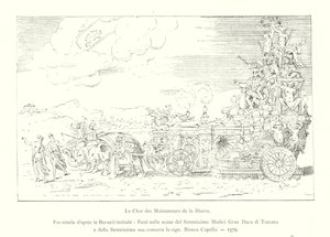 The Chariot of the Maintainers of the Sbarra, Facsimile from the Collection Titled, Festivities at the Wedding of the Most Serene Medici Grand Duke of Tuscany and His Most Serene Consort Bianca Capello