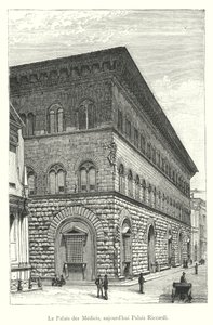 The Medici Palace, now Riccardi Palace (engraving)