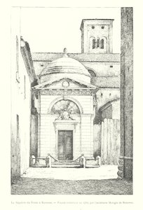 The Tomb of Dante in Ravenna, Facade built in 1780, by the architect Morigia of Ravenna (engraving) by Italian School