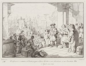 The Defenders and Citizens of Candia Beg Duke Navailles Not to Abandon the Besieged City by Italian School