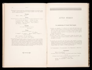 Libretto of Tosca by Giacomo Puccini, Edition Ricordi, Italy