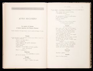 Libretto of Tosca by Giacomo Puccini, Edition Ricordi, Italy