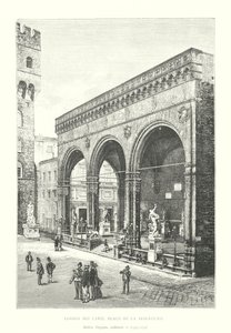 Loggia dei Lanzi, Piazza della Signoria, Andrea Orcagna, architect by Italian School