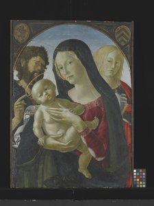 Madonna And Child With St. John The Baptist And St. Mary Magdalene by Italian School