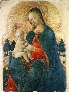 Madonna and Child in a Garden, Venetian Painter by Italian School