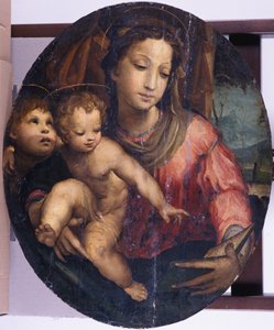 Madonna and Child with John the Baptist by Italian School