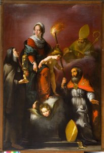 Madonna with Child and Saints Clare, Ambrose and Erasmus, c.1625