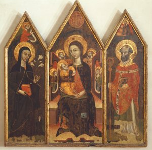 Madonna with Child between St Clare and St Basil