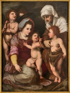 Madonna with Infant Jesus, St. Elisabeth, Infant St. John and Two Angels, Copy from Andrea Del Sarto