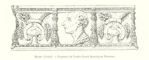 Matteo Civitali, Tomb Fragment, South Kensington Museum (engraving) by Italian School