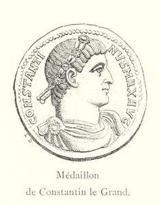 Medallion of Constantine the Great (engraving) by Italian School