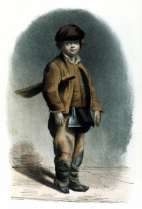Milanese metier: a chimney sweep. 1830 Locarno engraving