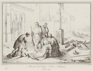 Death of Doge Pietro Tradonico, 864 by Italian School