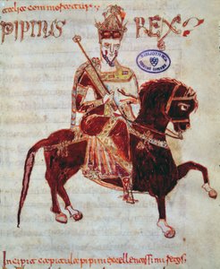 Equestrian Portrait of Pepin (c.773-810) King of Italy, 1023 by Italian School