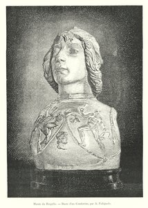 Bargello Museum, Bust of a Condottiere, by A. Pollaiuolo (engraving) by Italian School