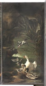 Myth of Orpheus: Swan and Ducks by Italian School