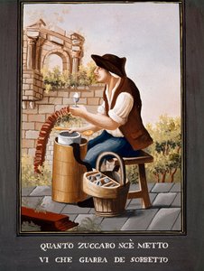 Old Neapolitan Trades: The Seller of Sorbets by Italian School