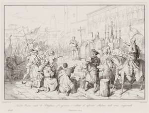 Nicolo Orsino, Count of Pitigliano, Swears Soldiers to Defend Padua from Imperial Arms by Italian School
