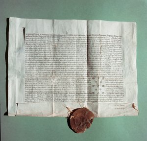 Official Document of Emperor Charles IV Certifying the University of Siena by Italian School