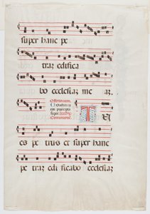 Page from a Missal or Choir Book, Northern Italy, first half of the 15th century