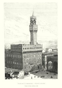 Palais de la Seigneurie, Palazzo Vecchio, Arnolfo di Lapo, architect by Italian School