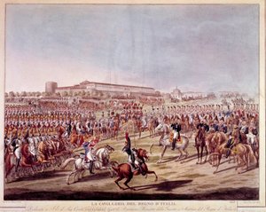 Parade of the Italian Cavalry of the Kingdom of Italy by Italian School