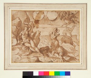 Perseus Rescuing Andromeda by Italian School
