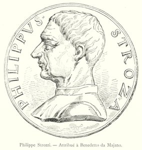 Philippe Strozzi, Attributed to Benedetto da Majano (engraving) by Italian School