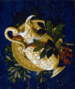 Pitcher and leaves by Italian School
