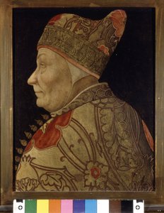 Portrait of Francesco Foscari, Doge of Venice. Painting on wood. Venice Correr Museum by Italian School