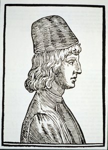 Portrait of Pico della Mirandola, from Delle Celeste Fisionomia by Giovanni Battista della Porta, Padua 1616, illustrated in History of Magic, published late 19th century by Italian School