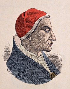 Portrait of Pope Felix IV (526-530) by Italian School