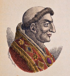 Portrait of Pope Marinus I (882-884) by Italian School