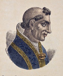 Portrait of Pope Sergius III (904-911) by Italian School