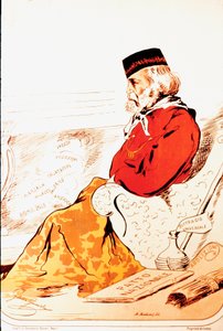 Representation of Giuseppe Garibaldi in 1874 by Italian School