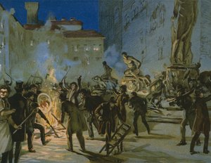 Revolution in Florence, 27th April 1859 by Italian School