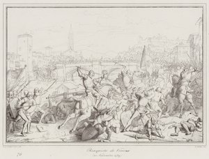 Recapture of Verona by Italian School