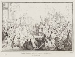 Triumphal Return of Francesco Morosini the Peloponnesian by Italian School