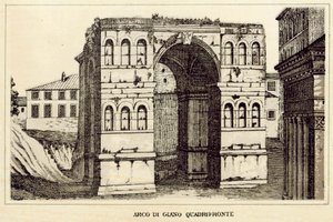 Rome: Arch of Janus Quadrifrons by Italian School