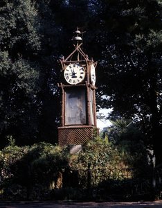 Rome, water clock of the Pincio (Villa Borghese) built in 1867. It was carried out by Dominican Giambattista Embriaco