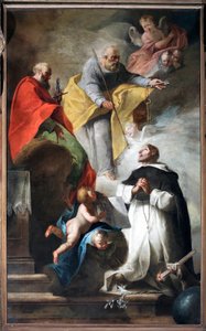 Saint Dominic Receiving the Stick of Pilgrim and the Book Inscribed 
