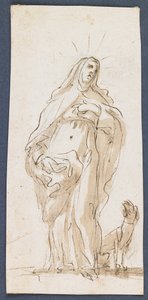 Saint Margaret of Cortona, Late 17th Century by Italian School