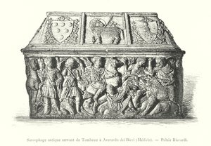 Ancient Sarcophagus used as a Tomb for Averardo dei Bicci, Medici, Riccardi Palace by Italian School