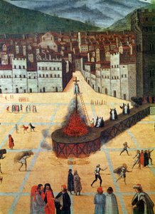 Savonarola Being Burnt at the Stake, Piazza della Signoria, Florence (detail)