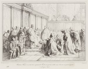 Sebastiano Veniero Honored by Turkish Merchants on the Day of His Election to the Principality by Italian School