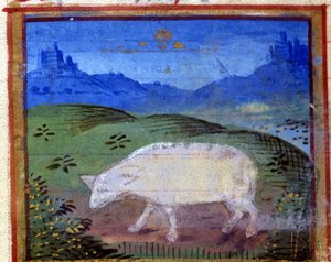 Sign of the Ram. Italian Horoscope, mid-15th century by Italian School